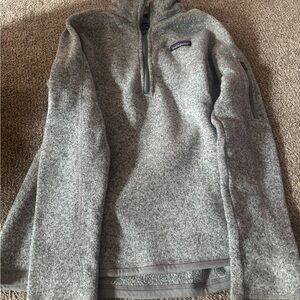 Patagonia Men's Zip-Up Sweater in Heather Gray